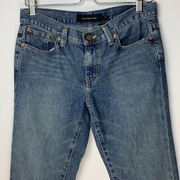 Calvin Klein Crop Jeans Denim Size 6 Womens - Picture 1 of 9